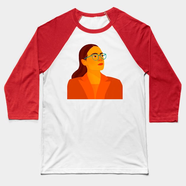 AOC Baseball T-Shirt by Maia Fadd